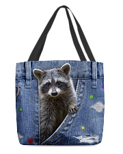 Raccoon In The Bag All-over Tote front
