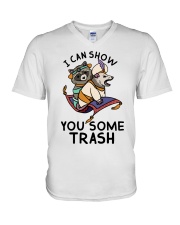 Gift For Raccoon Lover I Can Show You Some Trash V-Neck T-Shirt tile