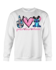 Gift For Animal Lover Peace Love Ohana Crewneck Sweatshirt tile