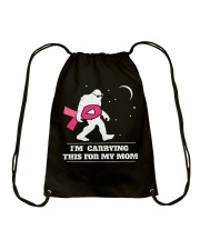 Breast Cancer Awareness I'm Carrying This For My Mom Drawstring Bag tile