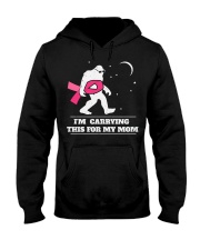 Breast Cancer Awareness I'm Carrying This For My Mom Hooded Sweatshirt tile