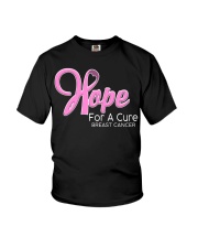 Breast Cancer Awareness Hope For A Cure Youth T-Shirt tile
