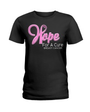 Breast Cancer Awareness Hope For A Cure Ladies T-Shirt tile