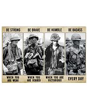 Vietnam Veteran Be Strong Be Brave Be Humble 17x11 Poster front