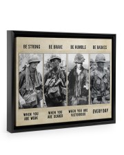 Vietnam Veteran Be Strong Be Brave Be Humble 14x11 Black Floating Framed Canvas Prints thumbnail