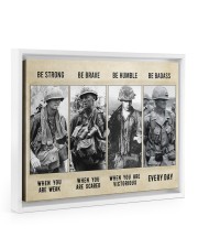 Vietnam Veteran Be Strong Be Brave Be Humble 14x11 White Floating Framed Canvas Prints thumbnail