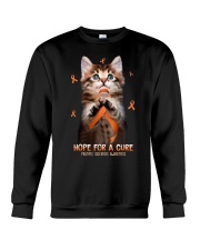 Multiple Sclerosis Awarerness Cat Hope For A Cure Crewneck Sweatshirt tile