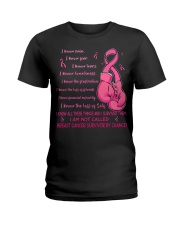 I Am Not Called Breast Cancer Survivor By Chance Ladies T-Shirt tile