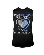 Suicide Prevention Awareness I Wear Teal And Purple For My Mom Sleeveless Tee tile