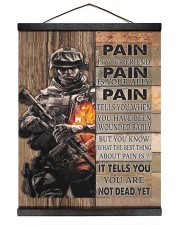 Gift For Veteran Pain Is Your Friend Is Your Ally It Tells You You Are Not Dead Hanging Canvas tile