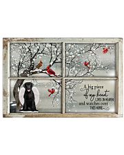A Big Piece Of My Heart Lives In Heaven Black Lab 36x24 Poster front