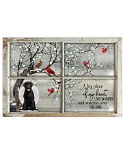 A Big Piece Of My Heart Lives In Heaven Black Lab Horizontal Poster tile