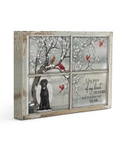 A Big Piece Of My Heart Lives In Heaven Black Lab 14x11 Gallery Wrapped Canvas Prints thumbnail
