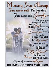 Memorial Gift Missing You Always The Day God Took You Home 11x17 Poster front