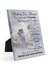 Memorial Gift Missing You Always The Day God Took You Home Easel-Back Gallery Wrapped Canvas tile
