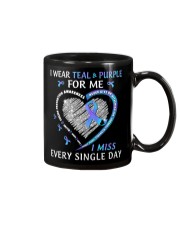 Suicide Prevention Awareness I Wear Teal And Purple For Me I Miss Mug tile