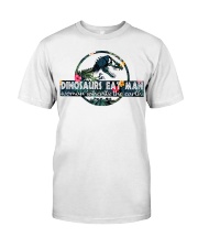 Gift For Dinorsaur Lover Dinosaurs Eat Man Woman Inherits The Earth Premium Fit Mens Tee tile