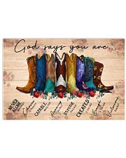 Peace Love Gift Long Boots God Says You Are Horizontal Poster tile