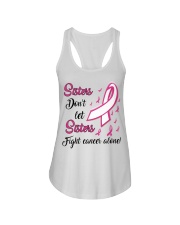 Breast Cancer Awareness Sisters Don't Let Sisters Fight Cancer Alone Ladies Flowy Tank tile
