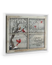 Memorial Gift Cardinal A Big Piece Of My Heart Lives In Heaven Floating Framed Canvas Prints White tile