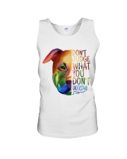 Gift For Dog Lover Pitbull Don't Judge What You Don't Understand Unisex Tank tile