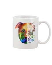 Gift For Dog Lover Pitbull Don't Judge What You Don't Understand Mug tile