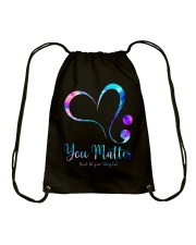 Suicide Prevention Awareness You Matter Don't Let Your Story End Drawstring Bag tile