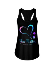 Suicide Prevention Awareness You Matter Don't Let Your Story End Ladies Flowy Tank tile