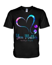 Suicide Prevention Awareness You Matter Don't Let Your Story End V-Neck T-Shirt tile
