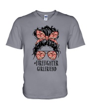 Firefighter Gift Firefighter Girlfriend V-Neck T-Shirt tile