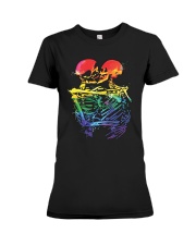 LGBT Pride Gift LGBT Skeleton Premium Fit Ladies Tee tile