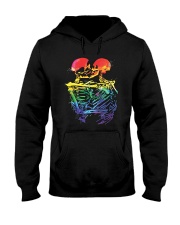 LGBT Pride Gift LGBT Skeleton Hooded Sweatshirt tile