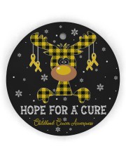 Childhood Cancer Awareness Circle Ornament Circle Ornament (Wood tile