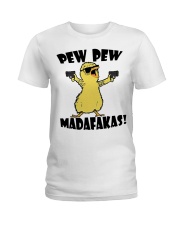 Gardening Gift Chick Pew Pew Madafakas Ladies T-Shirt tile