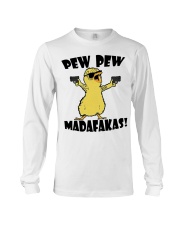 Gardening Gift Chick Pew Pew Madafakas Long Sleeve Tee tile