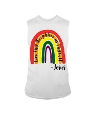 LGBT Pride Gift Love Thy Neightbor as Thyself Sleeveless Tee tile