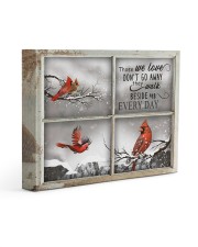 Memorial Gift Cardinal Those We Love Don't Go Away They Walk Beside Us Gallery Wrapped Canvas Prints tile