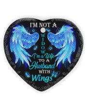 I'm Not A Widow I'm A Wife To A Husband Ornament Heart Ornament (Wood) tile