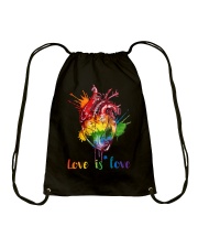 LGBT Pride Gift Love Is Love Drawstring Bag tile