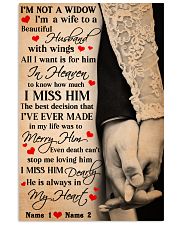 Memorial Gift Holding Hands I'm Not A Widow I'm A Wife To A Beautiful Husband 11x17 Poster front
