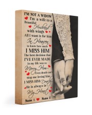 Memorial Gift Holding Hands I'm Not A Widow I'm A Wife To A Beautiful Husband Gallery Wrapped Canvas Prints tile