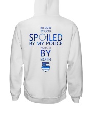 Blessed By God Spoiled By My Police Protected By Both USA Flag Hooded Sweatshirt tile