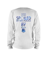 Blessed By God Spoiled By My Police Protected By Both USA Flag Long Sleeve Tee tile