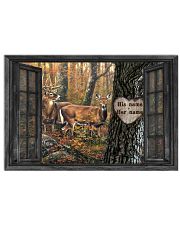 Family Gift Reindeer Out Side The Window 36x24 Poster front