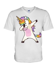 Gift For Animal Lover Unicorn V-Neck T-Shirt tile