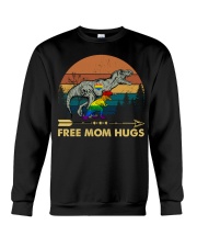 LGBT Pride Gift Dinosaur Mom Hugs Trex Crewneck Sweatshirt tile