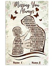 Memorial Gift Missing You Always Dad And Daughter Vertical Poster tile