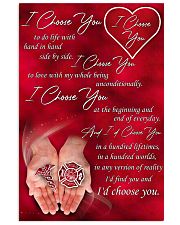 Firefighter Gift Fire Dept Pharmacy I Choose You To Do Life With Hand In Hand Vertical Poster tile