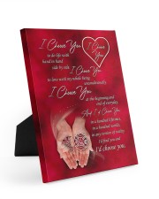 Firefighter Gift Fire Dept Pharmacy I Choose You To Do Life With Hand In Hand Easel-Back Gallery Wrapped Canvas tile