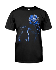 Diabetes Awareness Cat And Rose Paws For A Cure Diabetes Classic T-Shirt front